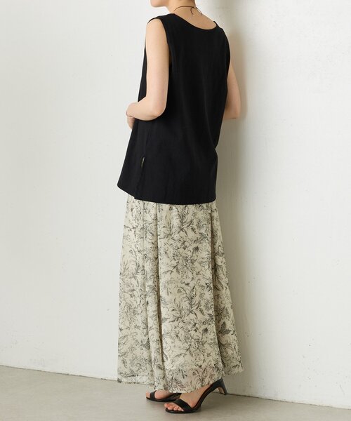 BEARDSLEY(ビアズリー)の「コットンスラブタンクトップ(キャミソール・レディース・ネイビー/モカ/ホワイト/ブラック/オレンジ/ベージュ・FREE)」の17枚目の写真