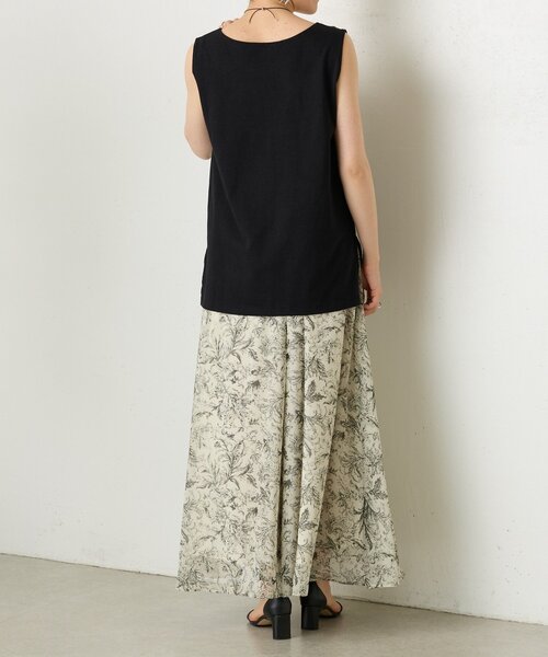 BEARDSLEY(ビアズリー)の「コットンスラブタンクトップ(キャミソール・レディース・ネイビー/モカ/ホワイト/ブラック/オレンジ/ベージュ・FREE)」の18枚目の写真