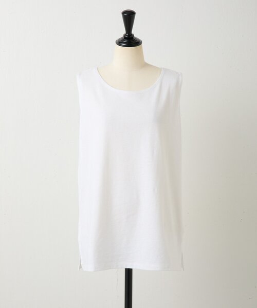 BEARDSLEY(ビアズリー)の「コットンスラブタンクトップ(キャミソール・レディース・ネイビー/モカ/ホワイト/ブラック/オレンジ/ベージュ・FREE)」の21枚目の写真