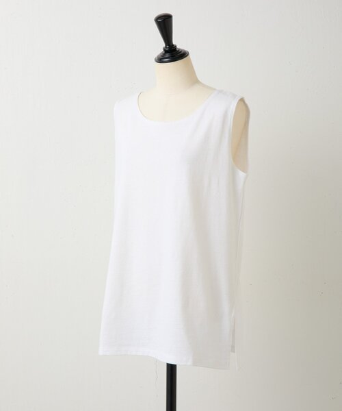 BEARDSLEY(ビアズリー)の「コットンスラブタンクトップ(キャミソール・レディース・ネイビー/モカ/ホワイト/ブラック/オレンジ/ベージュ・FREE)」の22枚目の写真