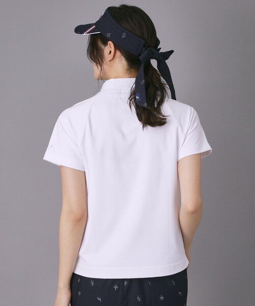 adabat（アダバット）の「【ADABAT NAVY】クールナイロンモックT（Tシャツ/カットソー・レディース・ブラック/ホワイト・42/40/38）」の6枚目の写真