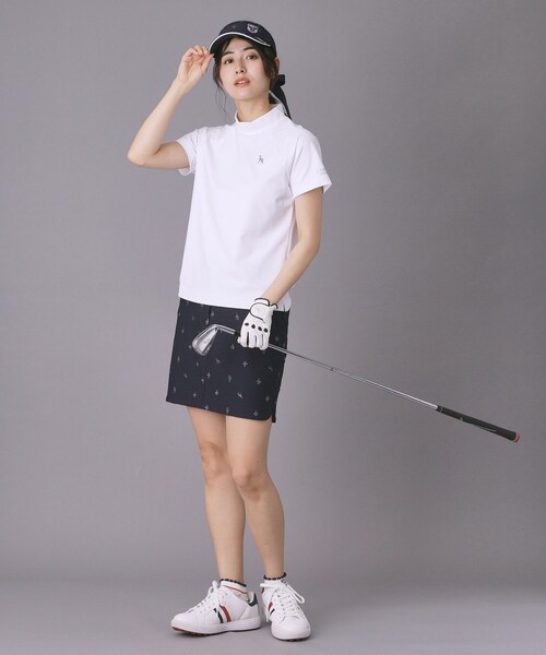 adabat（アダバット）の「【ADABAT NAVY】クールナイロンモックT（Tシャツ/カットソー・レディース・ブラック/ホワイト・42/40/38）」の8枚目の写真