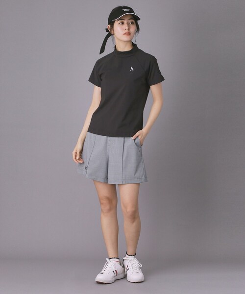 adabat（アダバット）の「【ADABAT NAVY】クールナイロンモックT（Tシャツ/カットソー・レディース・ブラック/ホワイト・42/40/38）」の11枚目の写真