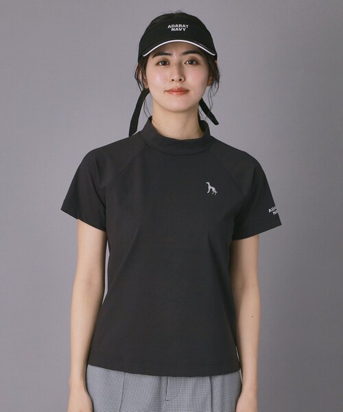 adabat（アダバット）の「【ADABAT NAVY】クールナイロンモックT（Tシャツ/カットソー・レディース・ブラック/ホワイト・42/40/38）」の14枚目の写真