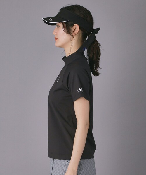 adabat（アダバット）の「【ADABAT NAVY】クールナイロンモックT（Tシャツ/カットソー・レディース・ブラック/ホワイト・42/40/38）」の15枚目の写真