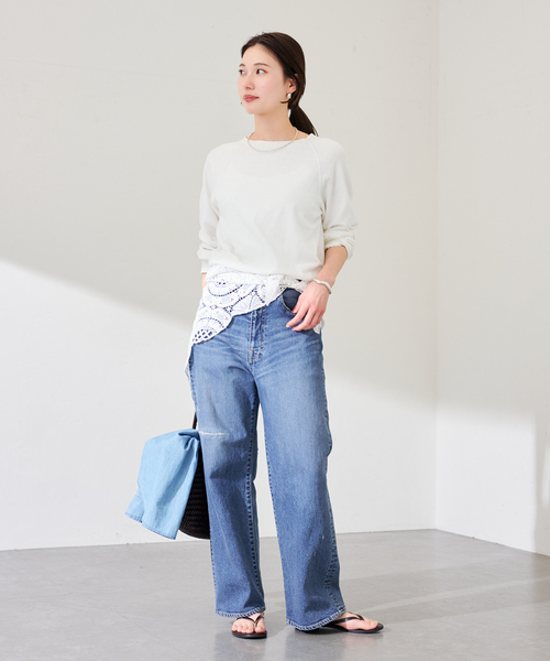 FRAMeWORK（フレームワーク）の「レースサンカクストール（ストール/ショール・レディース・ホワイト・FREE）」の6枚目の写真