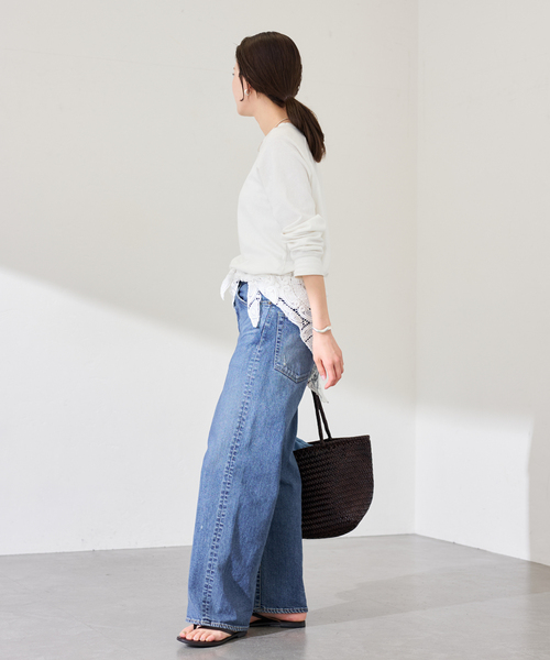 FRAMeWORK（フレームワーク）の「レースサンカクストール（ストール/ショール・レディース・ホワイト・FREE）」の7枚目の写真