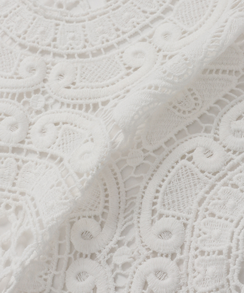 FRAMeWORK（フレームワーク）の「レースサンカクストール（ストール/ショール・レディース・ホワイト・FREE）」の5枚目の写真