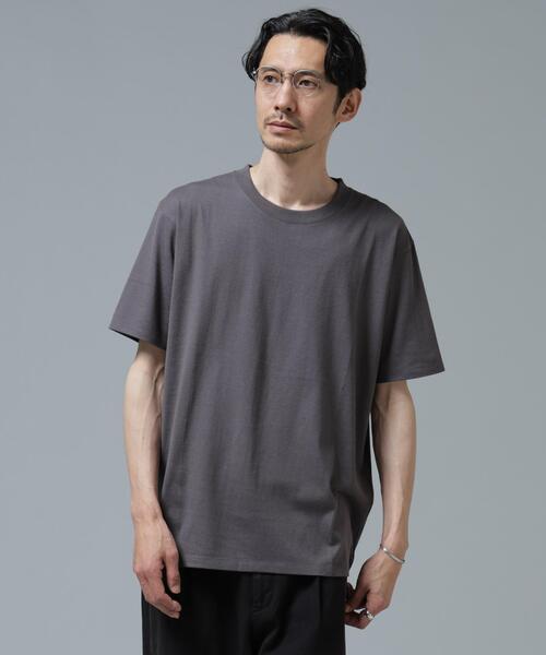 NANO universe(ナノユニバース)の「Anti Soaked(R) 汗染み防止 ライトウェイト 5.6oz ミドルシルエットTシャツ(Tシャツ/カットソー・メンズ・レッド系その他2/スモークピンク/サックスブルー/ホワイト/ボルドー/チャコール・S/M/L)」の7枚目の写真