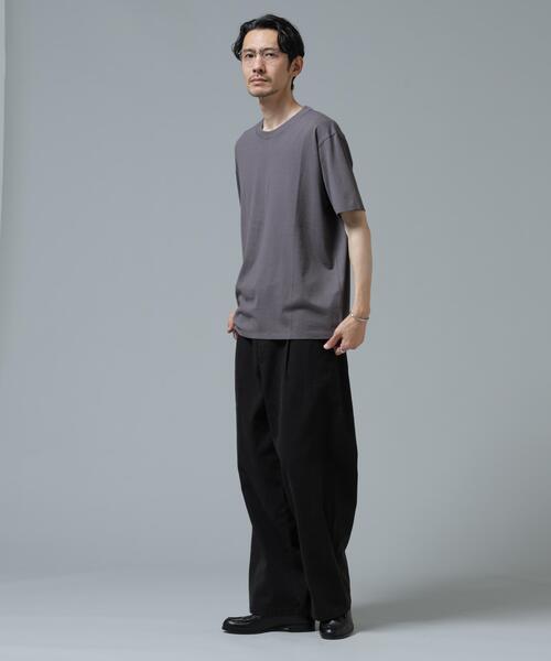 NANO universe(ナノユニバース)の「Anti Soaked(R) 汗染み防止 ライトウェイト 5.6oz ミドルシルエットTシャツ(Tシャツ/カットソー・メンズ・レッド系その他2/スモークピンク/サックスブルー/ホワイト/ボルドー/チャコール・S/M/L)」の11枚目の写真