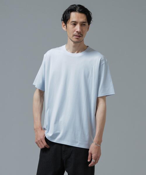 NANO universe(ナノユニバース)の「Anti Soaked(R) 汗染み防止 ライトウェイト 5.6oz ミドルシルエットTシャツ(Tシャツ/カットソー・メンズ・レッド系その他2/スモークピンク/サックスブルー/ホワイト/ボルドー/チャコール・S/M/L)」の19枚目の写真