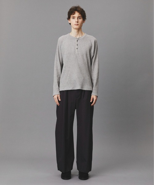 PUBLIC TOKYO（パブリックトウキョウ）の「サーマルヘンリーネックTEE（Tシャツ/カットソー・メンズ・ブラック/イエロー/グレー・1/2）」の12枚目の写真