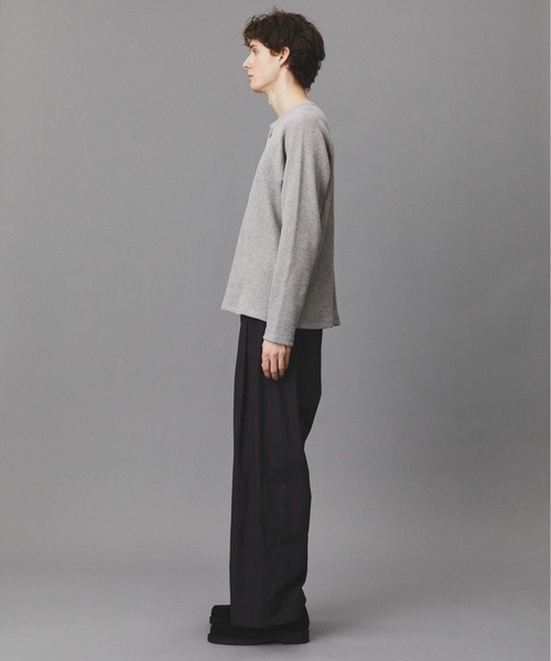 PUBLIC TOKYO（パブリックトウキョウ）の「サーマルヘンリーネックTEE（Tシャツ/カットソー・メンズ・ブラック/イエロー/グレー・1/2）」の13枚目の写真