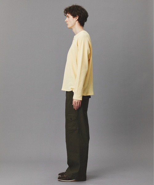 PUBLIC TOKYO（パブリックトウキョウ）の「サーマルヘンリーネックTEE（Tシャツ/カットソー・メンズ・ブラック/イエロー/グレー・1/2）」の19枚目の写真