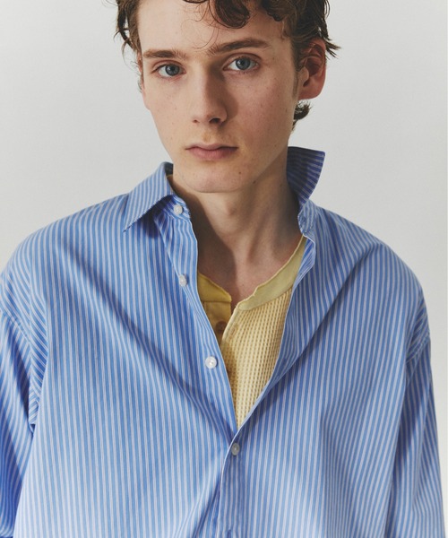 PUBLIC TOKYO(パブリックトウキョウ)の「【再入荷なし】サーマルヘンリーネックTEE /ロンT/春服/ウォッシャブル/コットン100%/トレンド(Tシャツ/カットソー・メンズ・ブラック/イエロー/グレー・1/2)」の14枚目の写真