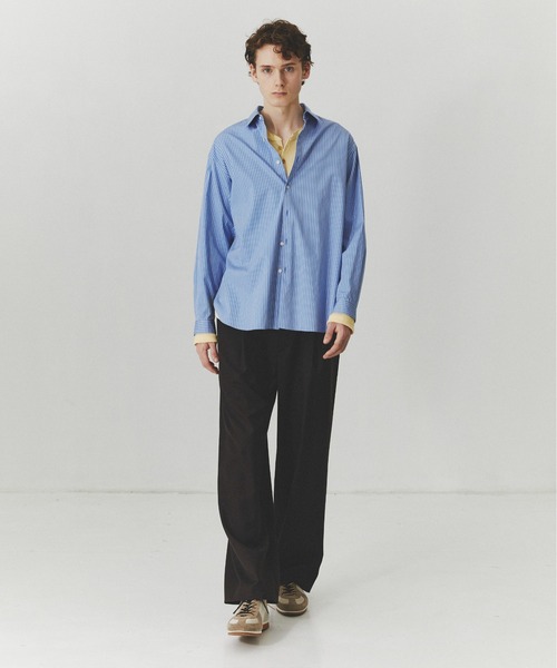PUBLIC TOKYO(パブリックトウキョウ)の「【再入荷なし】サーマルヘンリーネックTEE /ロンT/春服/ウォッシャブル/コットン100%/トレンド(Tシャツ/カットソー・メンズ・ブラック/イエロー/グレー・1/2)」の13枚目の写真