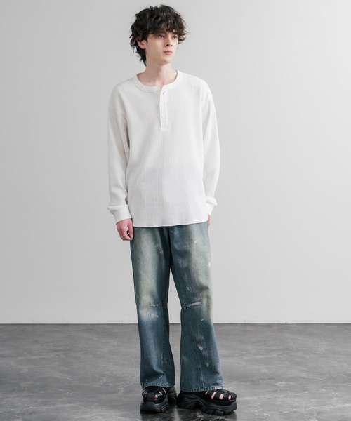 Rocky Monroe(ロッキーモンロー)の「9cmボリュームハイソール PUレザー厚底グルカサンダル(サンダル・メンズ・ブラック・1)」の16枚目の写真