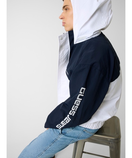 GUESS JEANS Colorblock Jacket ウィンドブレイカー ジャケット