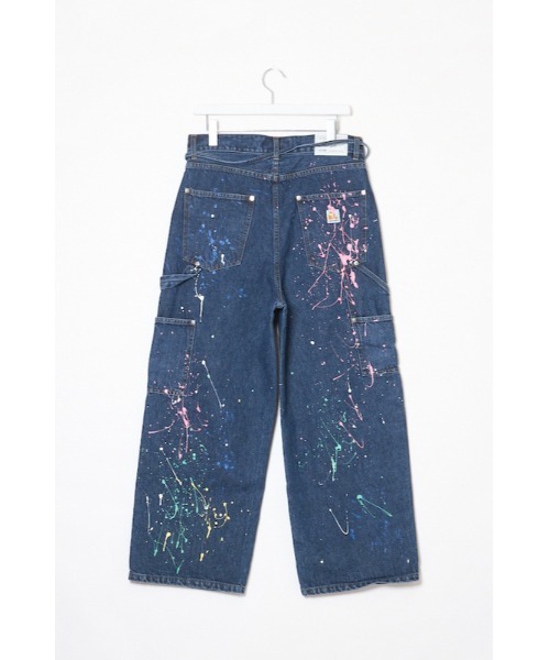 DISCOVERED（ディスカバード）の「DISCOVERED DENIM PAINT PANTS（デニムパンツ・メンズ・インディゴブルー/ブラック・3/1）」の5枚目の写真
