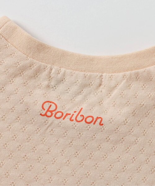 Boribon(ボリボン)の「スワン・フラワープリントモチーフTシャツ(Tシャツ/カットソー・キッズ・サーモンピンク/オフホワイト・80/90/100/110/120)」の12枚目の写真