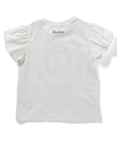 Boribon(ボリボン)の「スワン・フラワープリントモチーフTシャツ(Tシャツ/カットソー・キッズ・サーモンピンク/オフホワイト・80/90/100/110/120)」の9枚目の写真