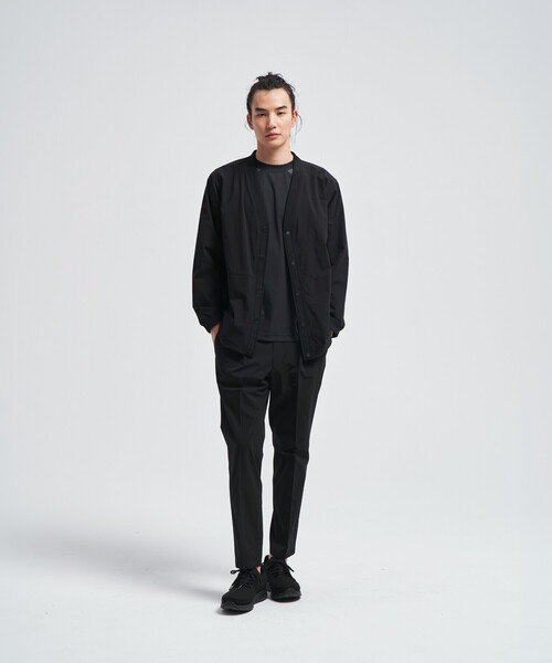COMME CA MEN(コムサメン)の「【撥水】【COMME CA MEN BLACK】〔TEXBRID〕Vネックカーディガン(Tシャツ/カットソー・メンズ・チャコールグレー/ブラック・L/M)」の9枚目の写真