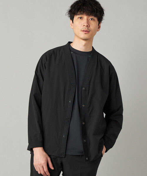 COMME CA MEN(コムサメン)の「【撥水】【COMME CA MEN BLACK】〔TEXBRID〕Vネックカーディガン(Tシャツ/カットソー・メンズ・チャコールグレー/ブラック・L/M)」の12枚目の写真