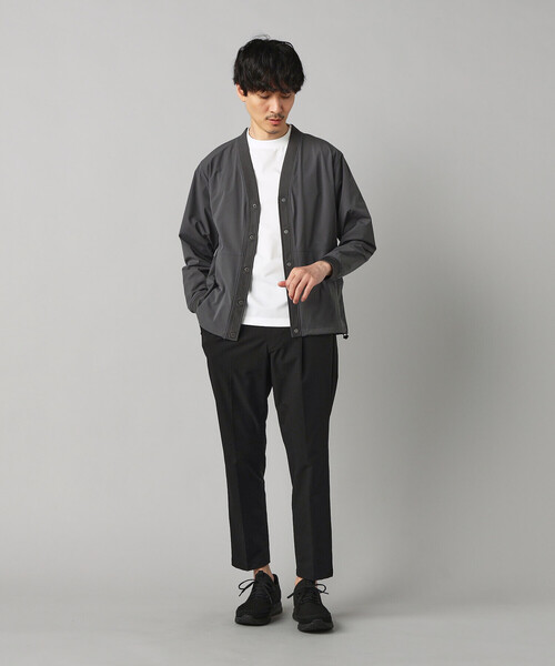 COMME CA MEN(コムサメン)の「【撥水】【COMME CA MEN BLACK】〔TEXBRID〕Vネックカーディガン(Tシャツ/カットソー・メンズ・チャコールグレー/ブラック・L/M)」の18枚目の写真
