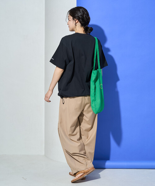 FREAK'S STORE(フリークスストア)の「限定展開 Columbia × FREAK'S STORE/コロンビア W Imperial Park Tunic Tee/インペリアルパーク チュニック Tシャツ(Tシャツ/カットソー・レディース・ネイビー/ベージュ/ピンク/ブラック/オフホワイト/グレー・フリ-)」の10枚目の写真