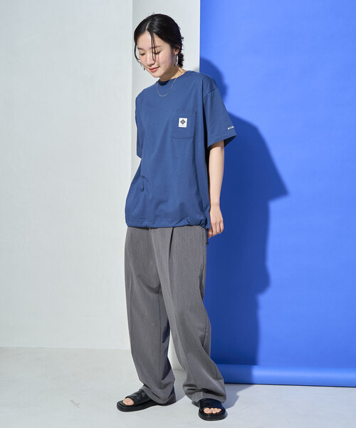 FREAK'S STORE(フリークスストア)の「限定展開 Columbia × FREAK'S STORE/コロンビア W Imperial Park Tunic Tee/インペリアルパーク チュニック Tシャツ(Tシャツ/カットソー・レディース・ネイビー/ベージュ/ピンク/ブラック/オフホワイト/グレー・フリ-)」の17枚目の写真