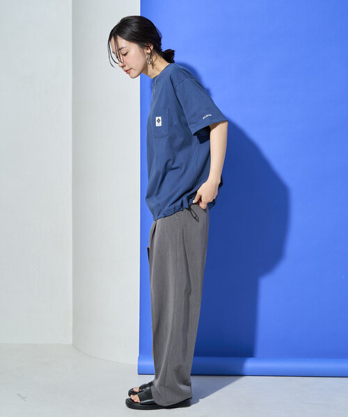 FREAK'S STORE(フリークスストア)の「限定展開 Columbia × FREAK'S STORE/コロンビア W Imperial Park Tunic Tee/インペリアルパーク チュニック Tシャツ(Tシャツ/カットソー・レディース・ネイビー/ベージュ/ピンク/ブラック/オフホワイト/グレー・フリ-)」の18枚目の写真
