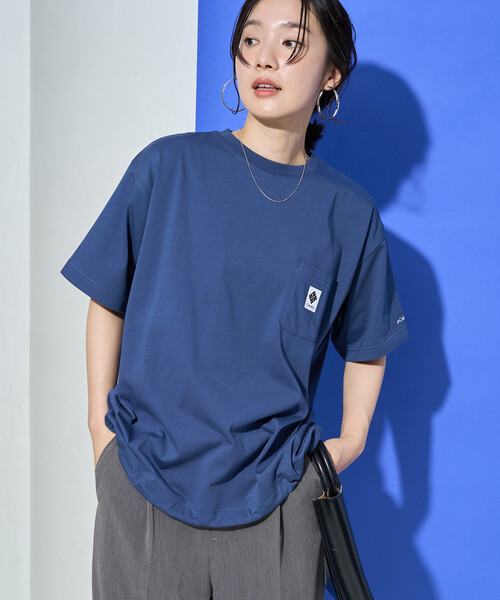 FREAK'S STORE(フリークスストア)の「限定展開 Columbia × FREAK'S STORE/コロンビア W Imperial Park Tunic Tee/インペリアルパーク チュニック Tシャツ(Tシャツ/カットソー・レディース・ネイビー/ベージュ/ピンク/ブラック/オフホワイト/グレー・フリ-)」の20枚目の写真