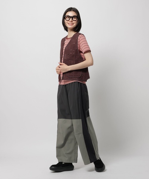 niko and...（ニコアンド）の「リメイクライクパンツ（その他パンツ・レディース・アイボリー/カーキ/チャコール・FREE）」の4枚目の写真