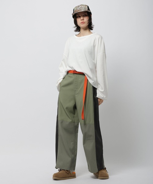 niko and...（ニコアンド）の「リメイクライクパンツ（その他パンツ・レディース・アイボリー/カーキ/チャコール・FREE）」の11枚目の写真