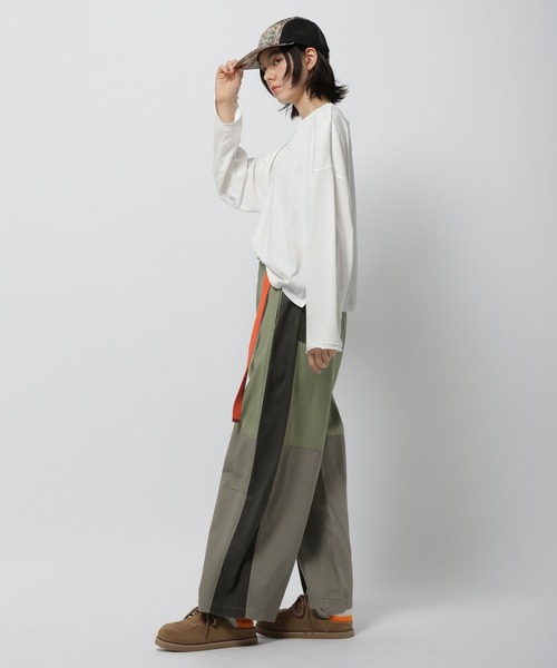 niko and...（ニコアンド）の「リメイクライクパンツ（その他パンツ・レディース・アイボリー/カーキ/チャコール・FREE）」の12枚目の写真