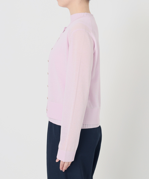 La TOTALITE（ラトータリテ）の「【洗える】シアーカーデアンサンブル（アンサンブル・レディース・ダークパープル/ホワイト/チャコールグレー・FREE）」の17枚目の写真