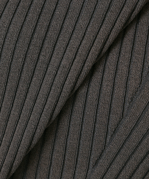 La TOTALITE（ラトータリテ）の「【洗える】シアーカーデアンサンブル（アンサンブル・レディース・ダークパープル/ホワイト/チャコールグレー・FREE）」の9枚目の写真