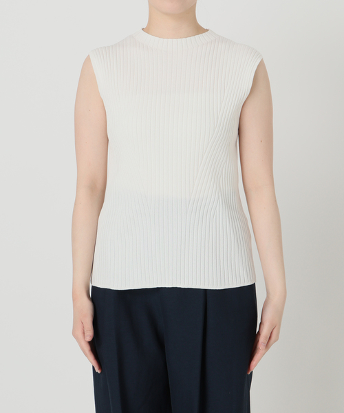 La TOTALITE（ラトータリテ）の「【洗える】シアーカーデアンサンブル（アンサンブル・レディース・ダークパープル/ホワイト/チャコールグレー・FREE）」の11枚目の写真