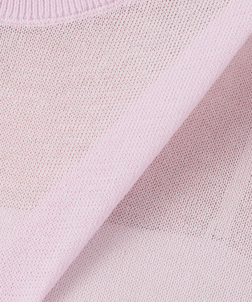 La TOTALITE（ラトータリテ）の「【洗える】シアーカーデアンサンブル（アンサンブル・レディース・ダークパープル/ホワイト/チャコールグレー・FREE）」の5枚目の写真