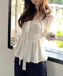 center i（センターアイ）の「【2点SET】ニットボレロ+スリーブレストップ（セットアップ）」