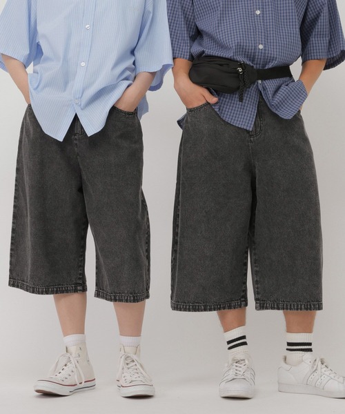 GLOBAL WORK(グローバルワーク)の「ワイドバミューダショーツ/AND YUA ANY/632867(その他パンツ・キッズ・ブルー/ブラック・MEDIUM/SMALL/LARGE)」の21枚目の写真