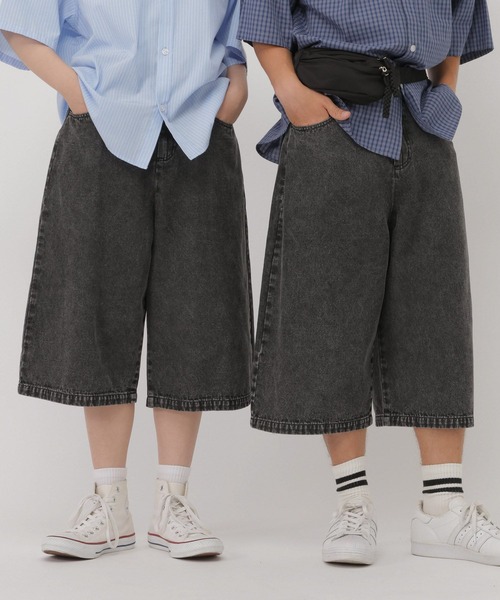 GLOBAL WORK(グローバルワーク)の「ワイドバミューダショーツ/AND YUA ANY/632867(その他パンツ・キッズ・ブルー/ブラック・MEDIUM/SMALL/LARGE)」の22枚目の写真