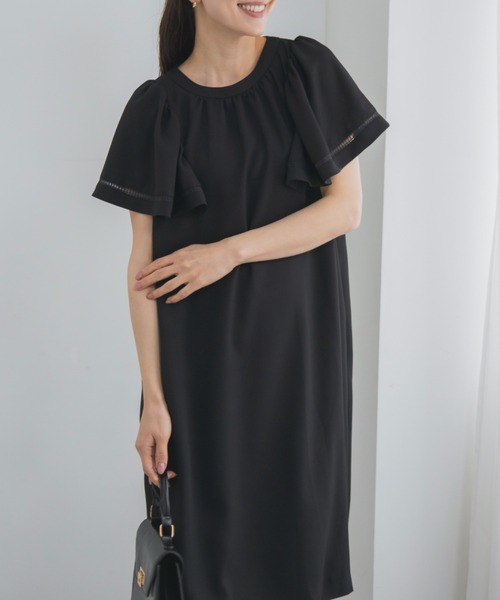 Sono（ソーノ）の「【SONO/ソーノ】【SONONAVY】エアリーラッフルワンピース（ワンピース・レディース・ネイビー/ブラック・F）」の18枚目の写真
