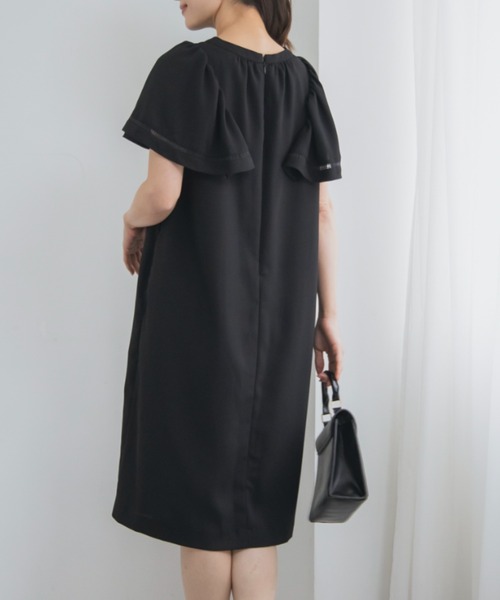 Sono（ソーノ）の「【SONO/ソーノ】【SONONAVY】エアリーラッフルワンピース（ワンピース・レディース・ネイビー/ブラック・F）」の20枚目の写真