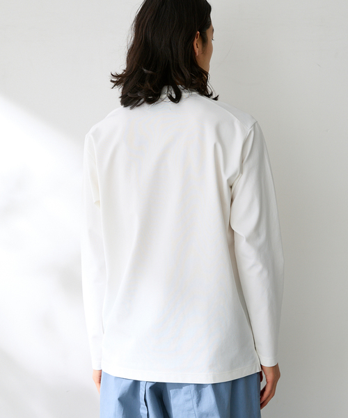 B.C STOCK(ベーセーストック)の「MULTI FUNCTION 32G PONTE ロングスリーブTシャツ(Tシャツ/カットソー・メンズ・ブラック/ホワイト/チャコールグレー・LARGE/MEDIUM/SMALL/X-LARGE)」の11枚目の写真