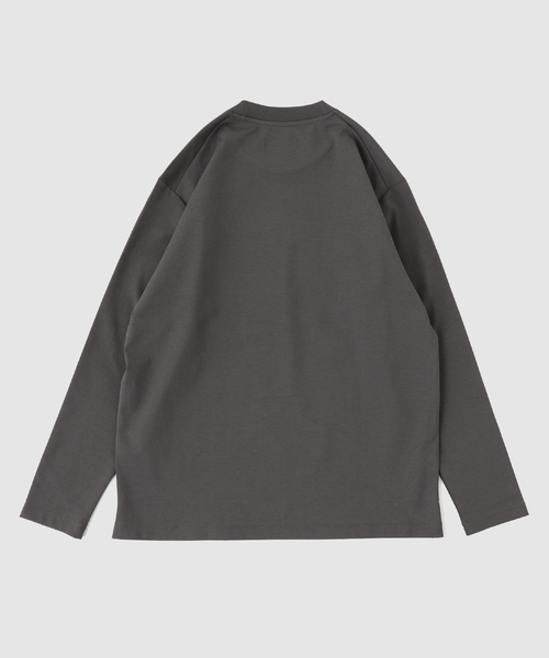B.C STOCK(ベーセーストック)の「MULTI FUNCTION 32G PONTE ロングスリーブTシャツ(Tシャツ/カットソー・メンズ・ブラック/ホワイト/チャコールグレー・LARGE/MEDIUM/SMALL/X-LARGE)」の7枚目の写真