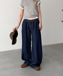 CANAL JEAN（キャナルジーン）の「choice_cnl　タックデニムパンツ（デニムパンツ）」