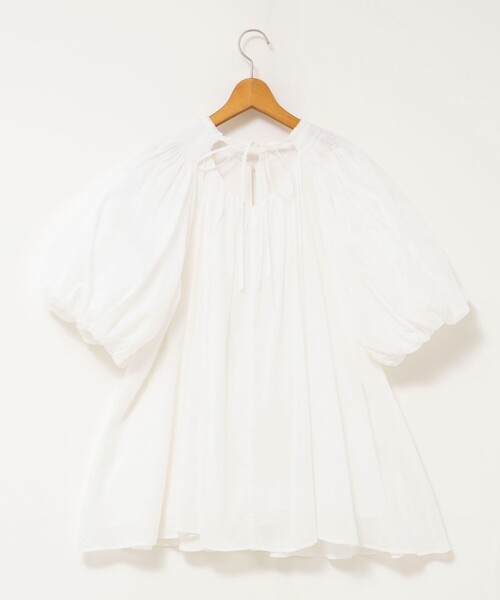 NOLLEY’S(ノーリーズ)の「ウォッシャブルハンドスモックバルーン袖ブラウス(シャツ/ブラウス・レディース・ホワイト/ブラック/レッド・38)」の8枚目の写真
