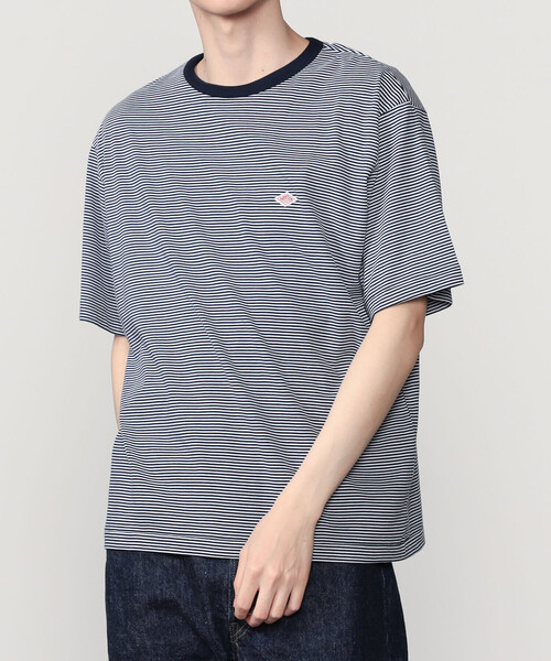 DANTON(ダントン)の「DANTON | ボーダー クルーネックTシャツ MEN(Tシャツ/カットソー・メンズ・ブルー系その他/ブルー系その他5/イエロー系その他/グレー系その他・M/XL/XXL/L)」の1枚目の写真