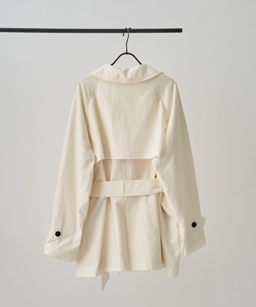 TODAYFUL（トゥデイフル）の「[TODAYFUL/トゥデイフル]Spring Short Trench（トレンチコート・レディース・オフホワイト/ベージュ・38/36）」の10枚目の写真